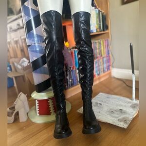 Elegant Black Over the Knee Boots